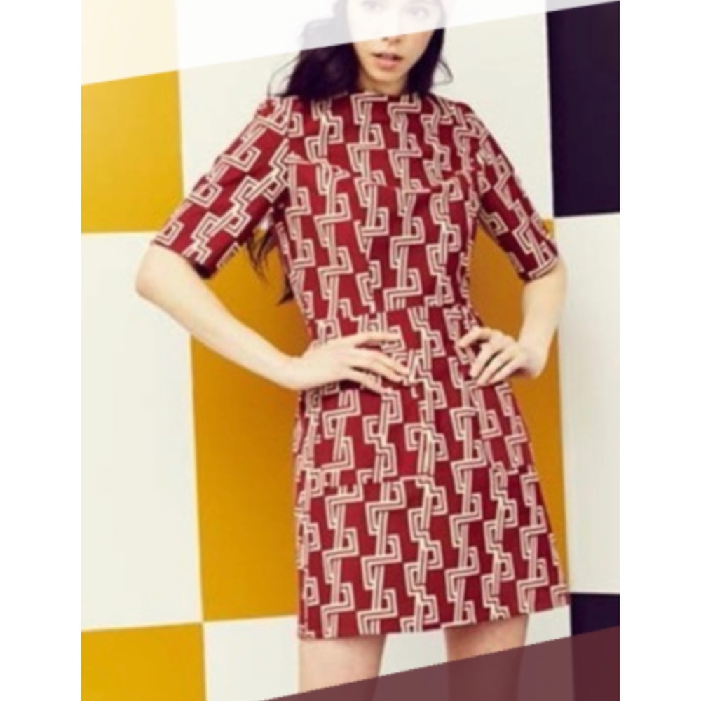 Dusen Dusen A/W 2016 Burgundy Print Dress